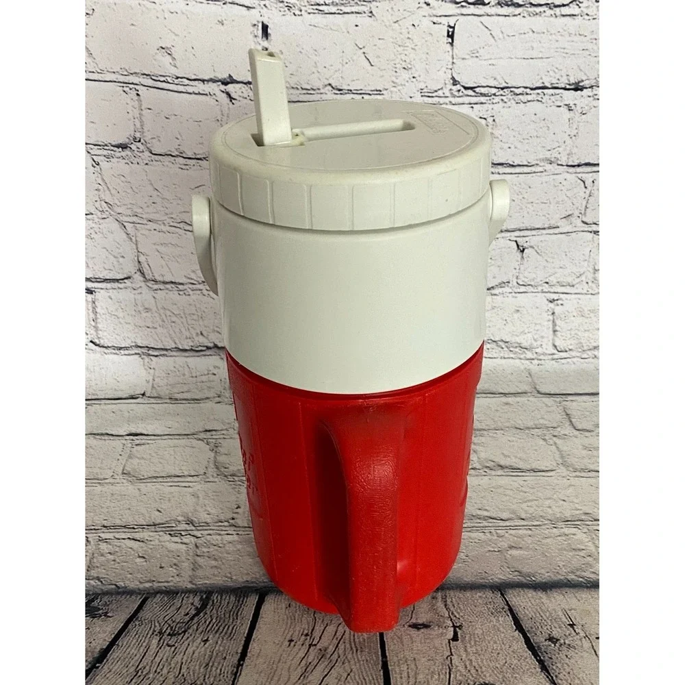 VTG Coleman Pepsi Pizza Hut Relief Pitcher 1/2 Gallon Jug Handle 1980s Red White